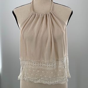 Beige Urban/ Bohemian Crop